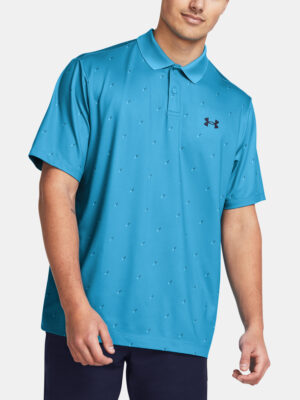 Under Armour T-Shirt UA Perf 3.0 Printed Polo-BLU - Men's