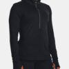 Under Armour T-Shirt UA Qualifier Run 1/2 Zip-BLK - Women