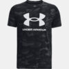Under Armour T-Shirt UA SPORSTYLE LOGO AOP SS-BLK - Boys