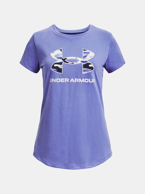 Under Armour T-Shirt UA SPORTSTYLE LOGO SS-BLU - Girls