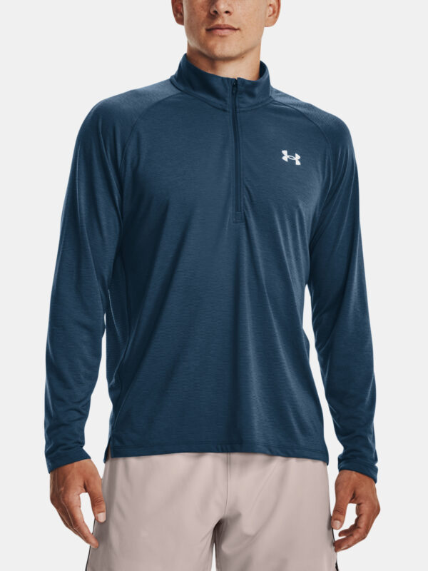 Under Armour T-Shirt UA STREAKER HALF ZIP-BLU - Men