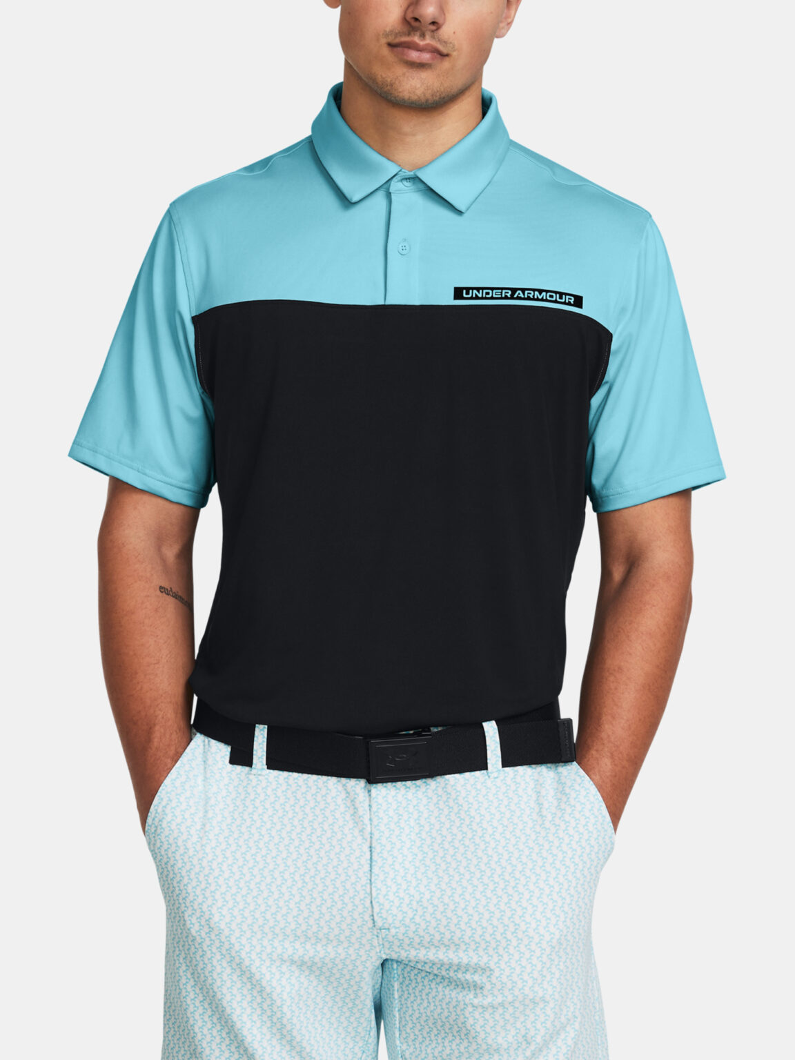 Under Armour T-Shirt UA T2G Color Block Polo-BLK - Men's