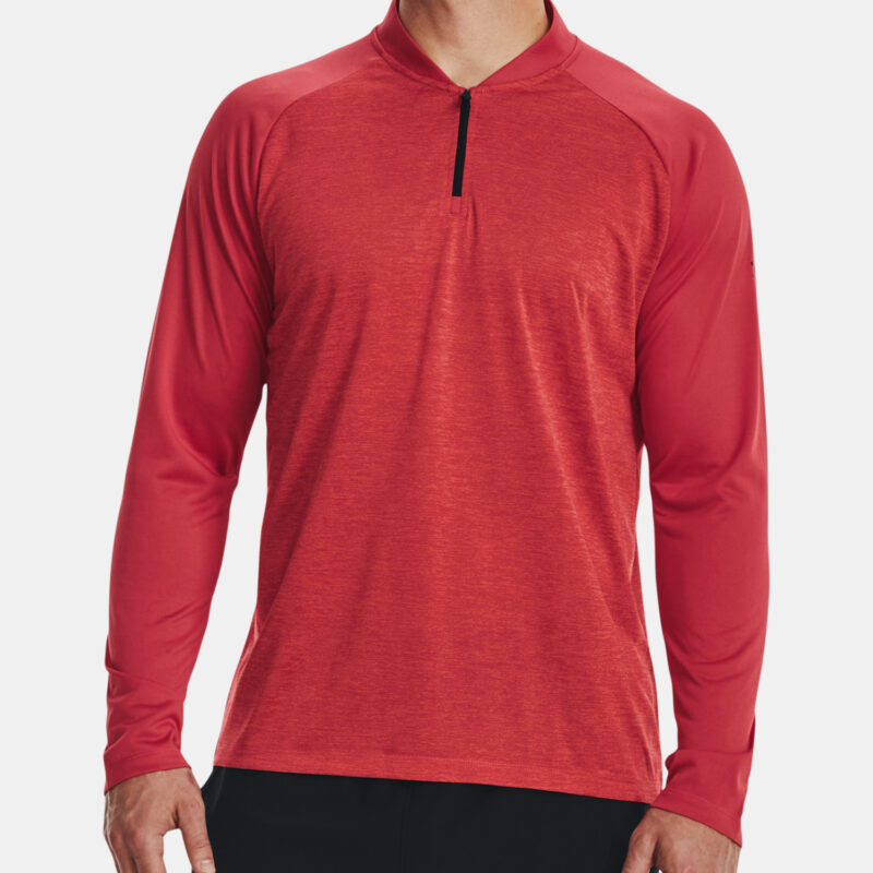 Under Armour T-Shirt UA Tech 2.0 Novelty 1/4 Zip-RED - Men