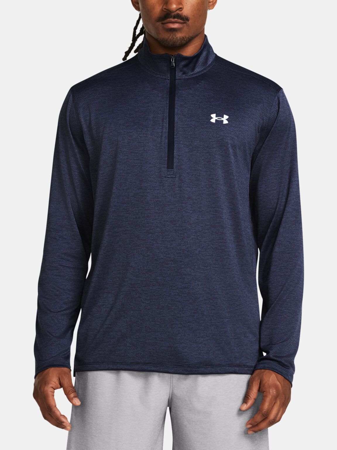 Under Armour T-Shirt UA Tech Vent 1/2 Zip-BLU - Men's