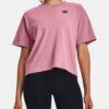Under Armour T-Shirt UA W LOGO LC OVERSIZED HW SS-PNK - Women