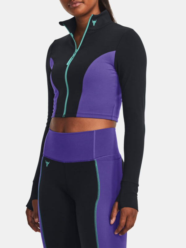 Under Armour T-shirt Pjt Rck LetsGo Crop FZ-BLK - Women's