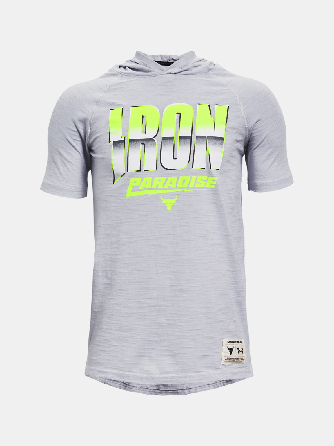 Under Armour T-shirt Project Rock Cc Ss Hdy-Gry - Boys