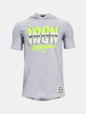 Under Armour T-shirt Project Rock Cc Ss Hdy-Gry - Boys