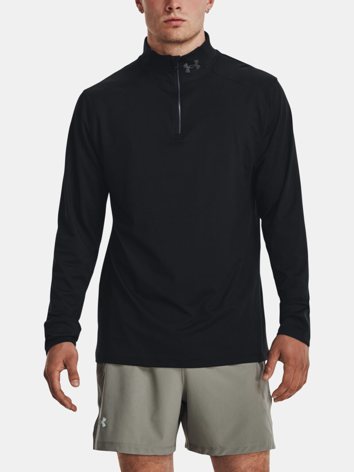 Under Armour T-shirt QUALIFIER RUN 1/4 ZIP-BLK - Men