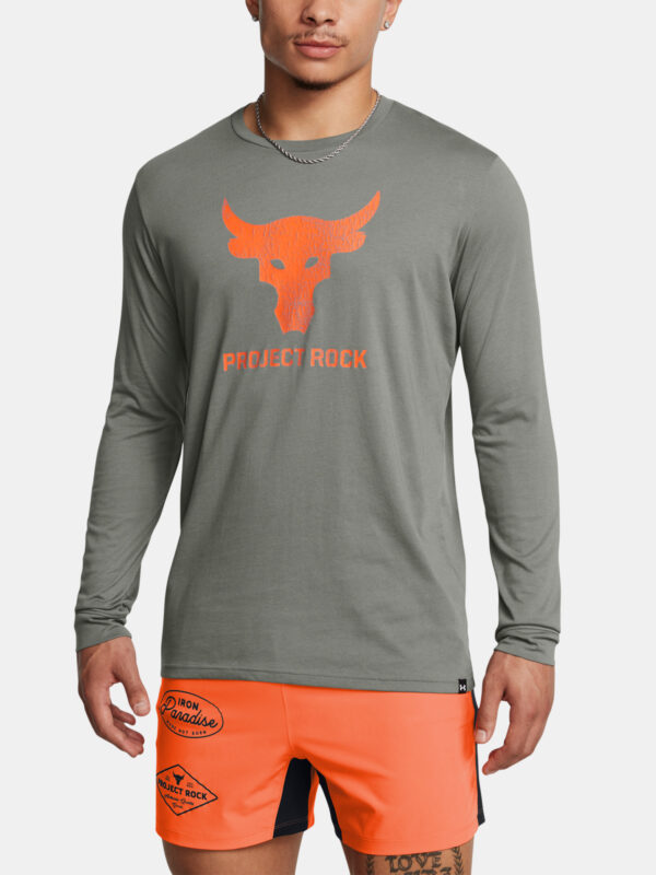 Under Armour T-shirt UA PJT ROCK BRAHMA BULL LS-GRN - Men's