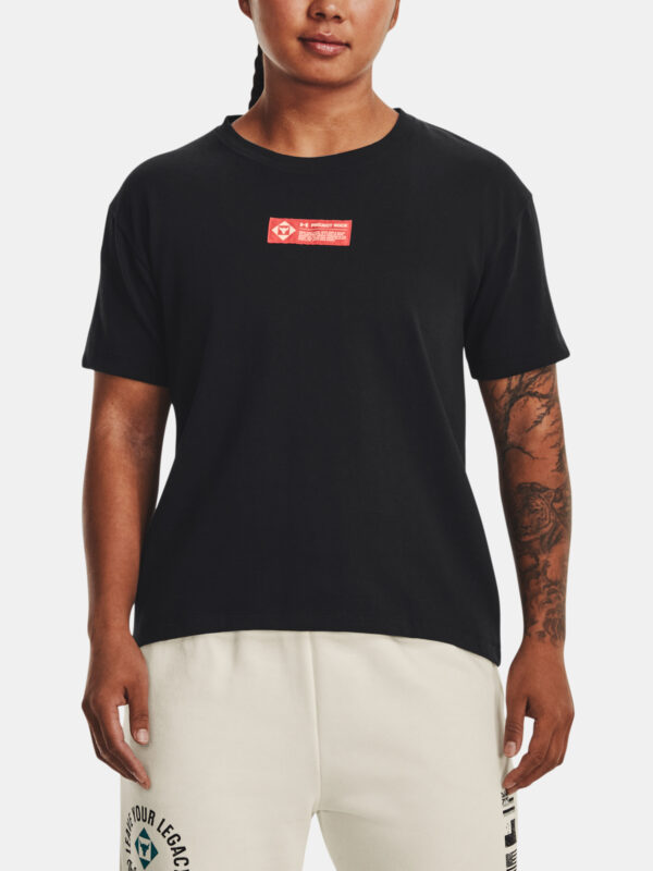 Under Armour T-shirt UA PJT ROCK GLOBE SS-BLK - Women's