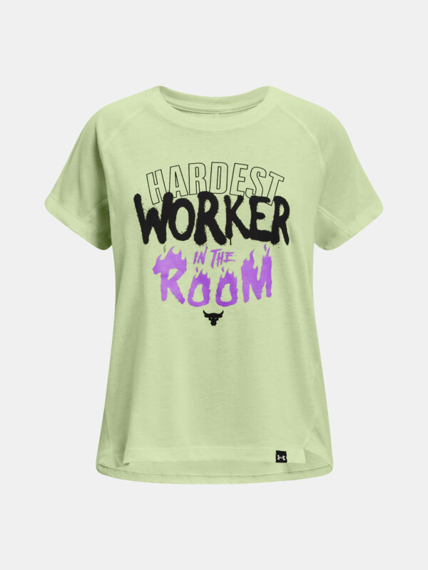 Under Armour T-shirt UA PJT ROCK HWITR SS-GRN - Girls
