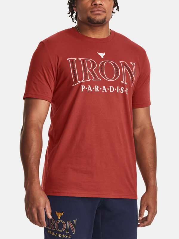 Under Armour T-shirt UA PJT ROCK IRON SS-RED - Men's