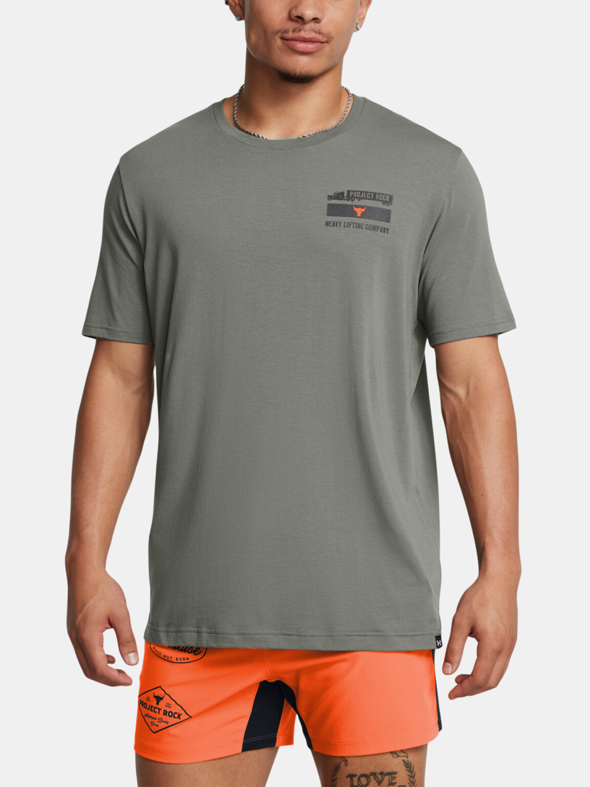 Under Armour T-shirt UA Pjt Rck 60/40S SS 4 Tools-GRN - Men's