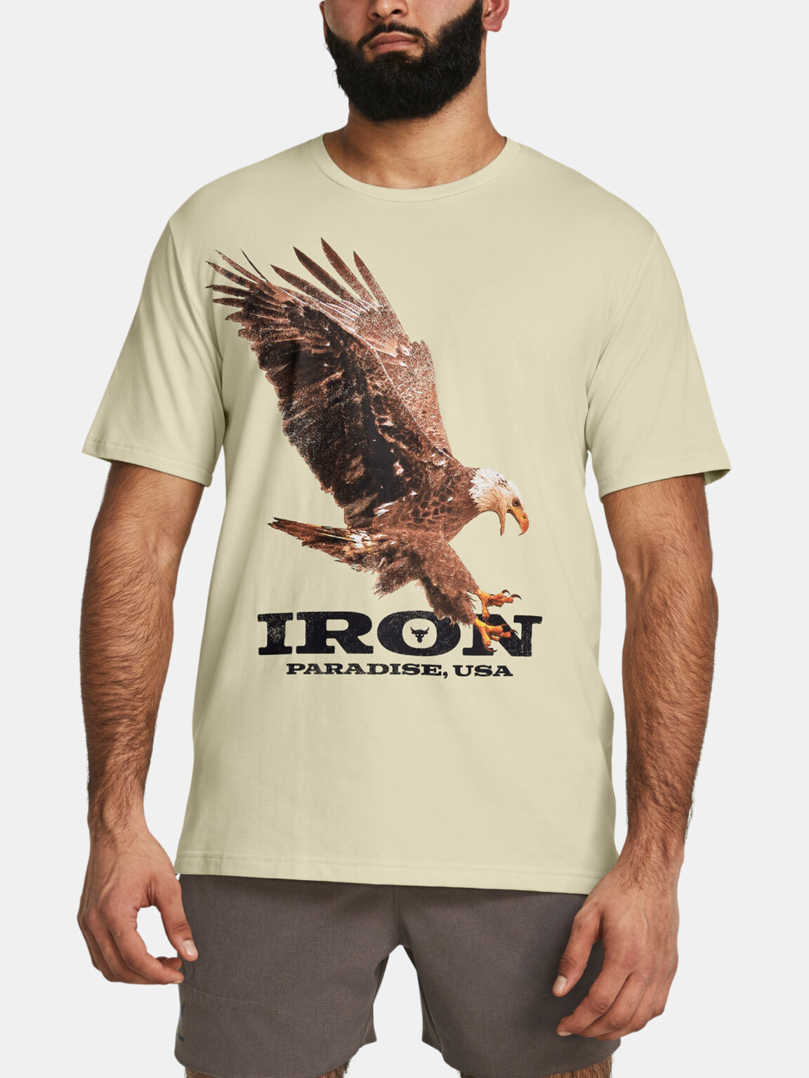Under Armour T-shirt UA Pjt Rck Eagle Graphic SS-BRN - Men's