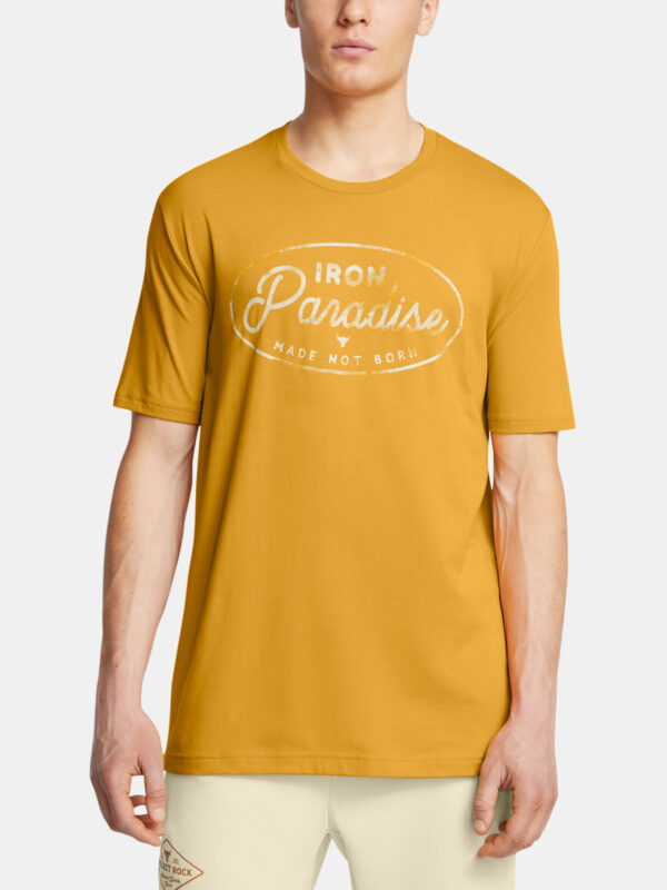 Under Armour T-shirt UA Pjt Rck Made Not Born SS-YLW - Men's