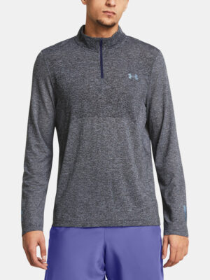 Under Armour T-shirt UA SEAMLESS STRIDE 1/4 ZIP-PPL - Men's