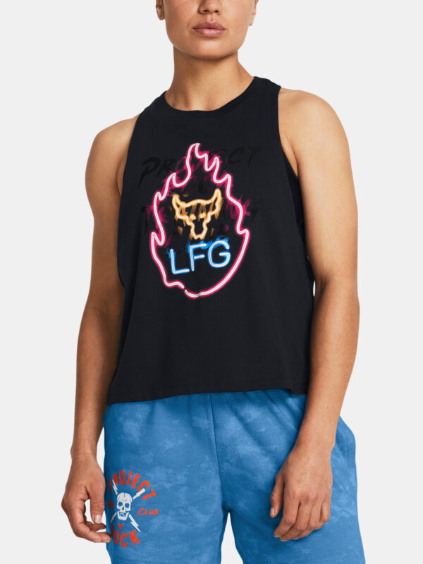 Under Armour Tank Top Pjt Rck W Neon Flame Tank-BLK - Women's