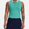 Under Armour Tank Top UA Iso-Chill Sleeveless Polo-GRN - Women