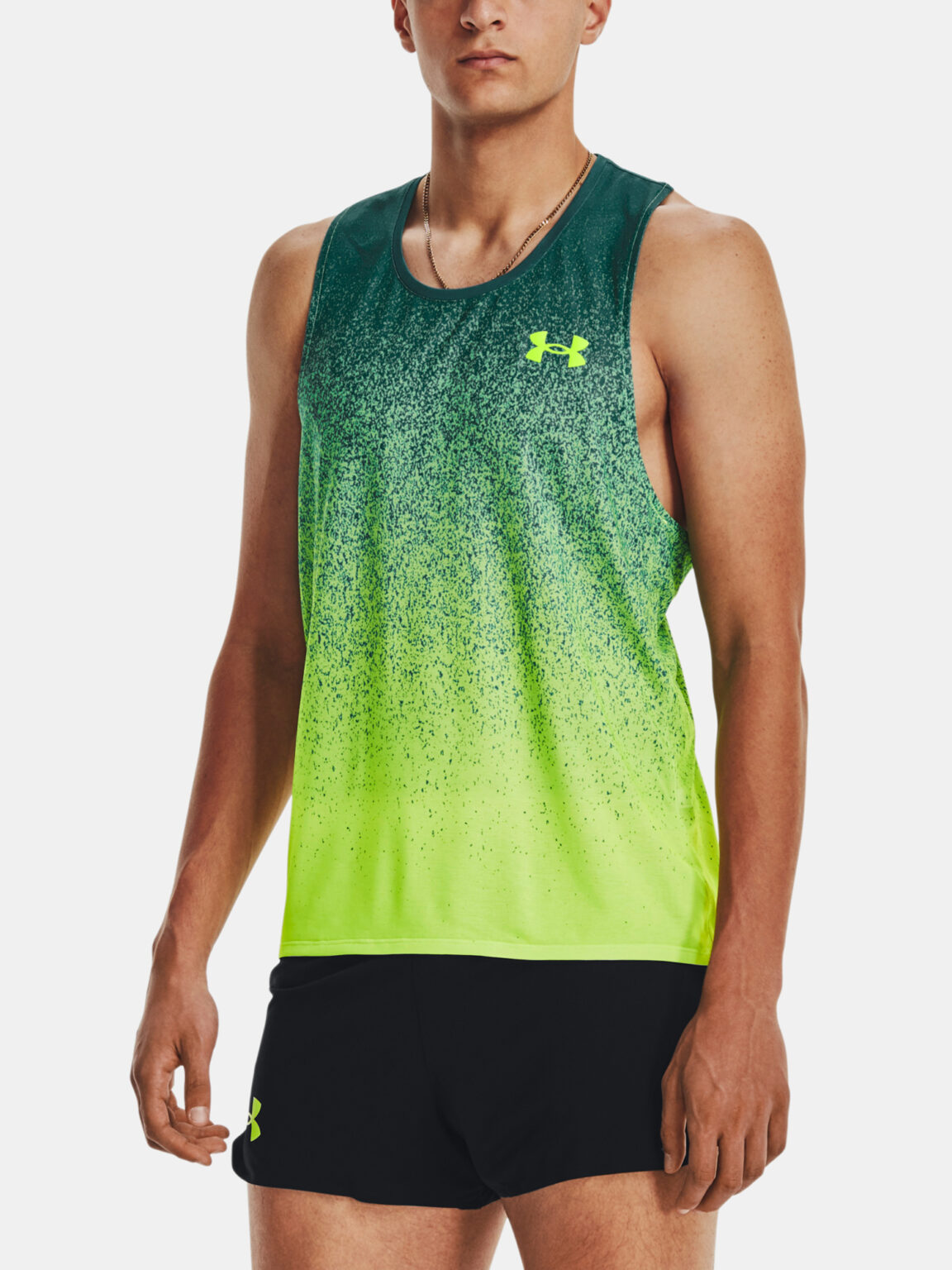 Under Armour Tank Top UA RUSH CICADA SINGLET-GRN - Férfiak