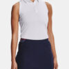 Under Armour Tank Top UA Zinger Sleeveless Polo-WHT - Women