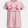 Under Armour Tech Solid Print Fill BL SSC Pink Sports T-Shirt