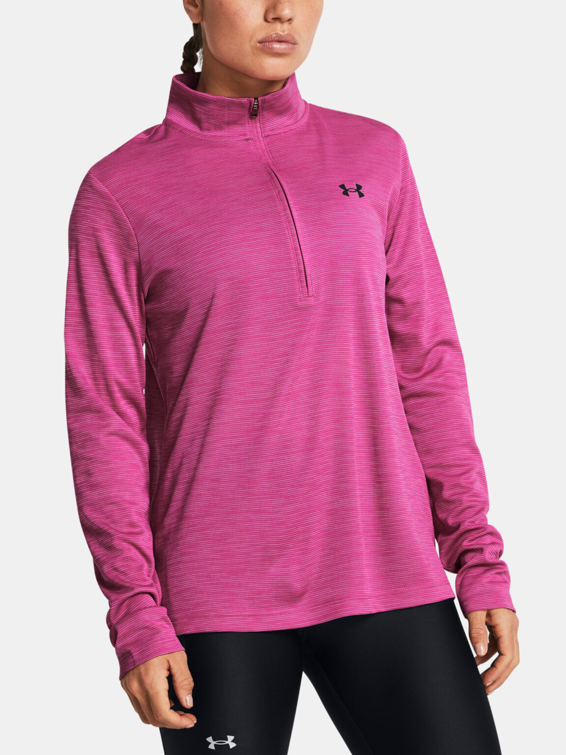Under Armour Tech Textured 1/2 Zip-PNK Sweatshirt - Women