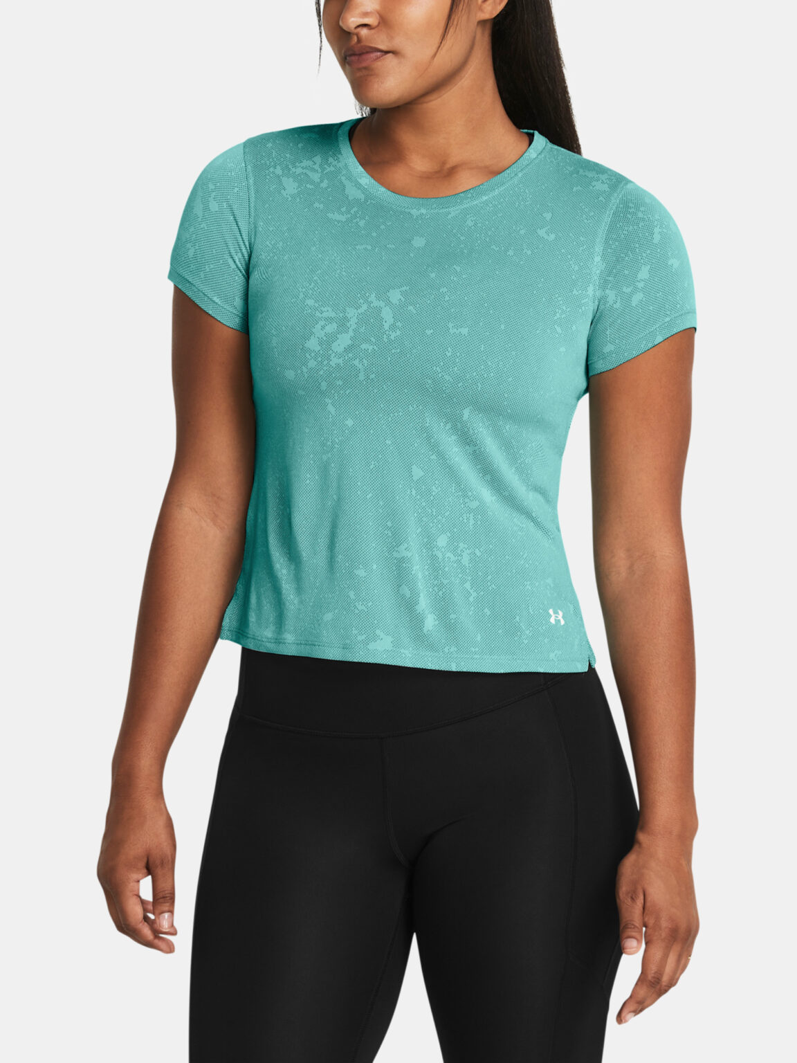 Under Armour UA Launch Splatter T-Shirt SS-GRN - Women