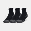 Under Armour UA Performance Cotton 3p Qtr-BLK socks - unisex