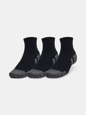 Under Armour UA Performance Cotton 3p Qtr-BLK socks - unisex