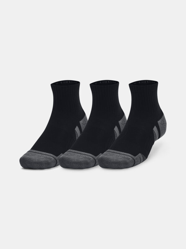 Under Armour UA Performance Cotton 3p Qtr-BLK socks - unisex