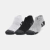 Under Armour UA Performance Tech 3pk Low-GRY Socks - unisex
