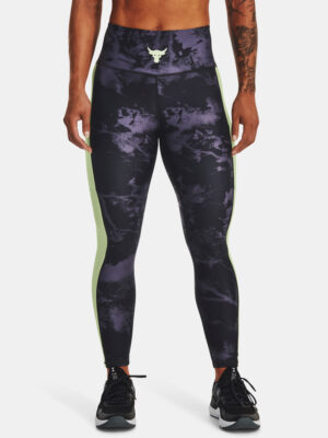 Under Armour UA Pjt Rck HG Ankle Lg Print Black and Purple Leggings