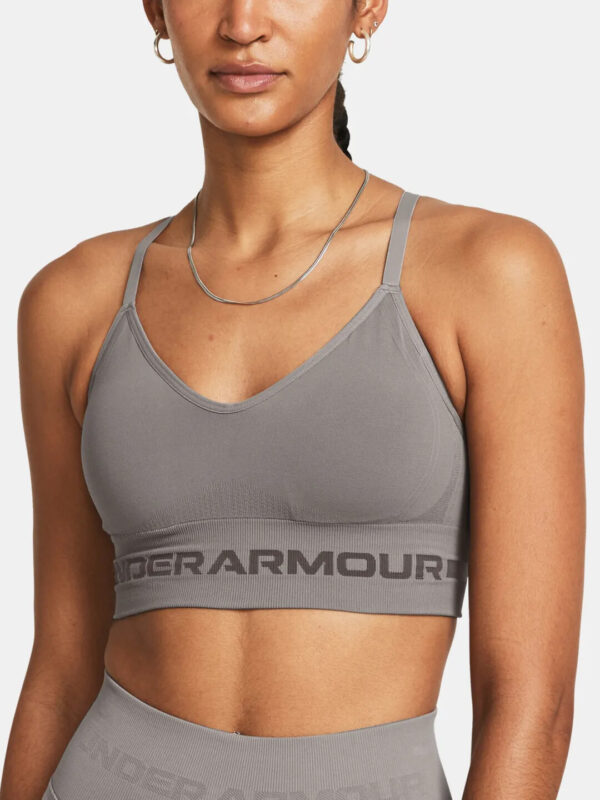 Under Armour UA Seamless Low Long Bra - gray