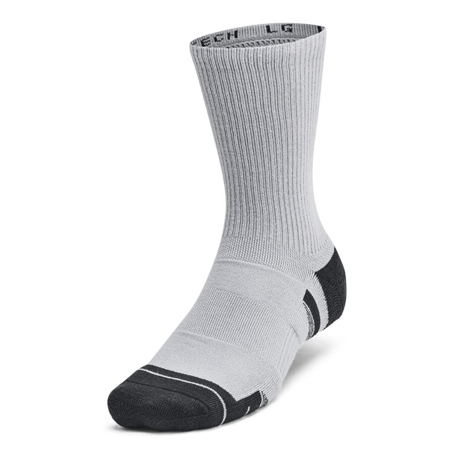 Under Armour Unisex Under Armour Perf Tech 6-Pack Crew Mod Gray/ Mod Gray/ Jet Gray M-alacsony-ár