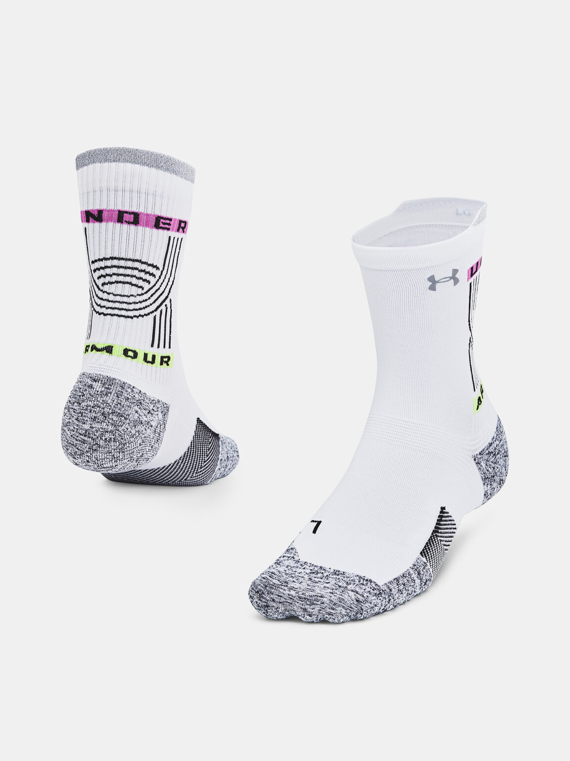 Under Armour Unisex socks UA AD Run Cushion 1pk Mid - unisex