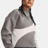 Under Armour Unstoppable Flc Crop Crew-GRY Sweatshirt - Women
