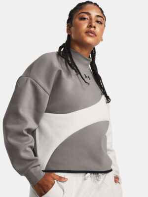 Under Armour Unstoppable Flc Crop Crew-GRY Sweatshirt - Women Under Armour Unstoppable Flc Crop Crew-GRY Sweatshirt - Women