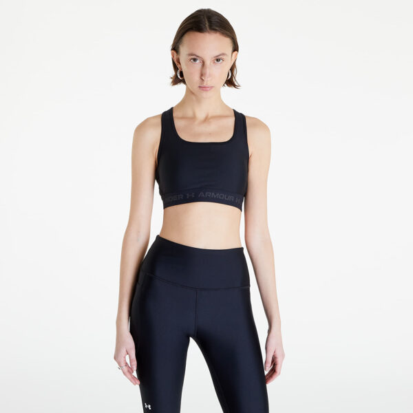 Under Armour W Crossback Mid Bra Black/ Jet Gray XS-alacsony-ár