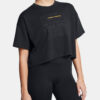 Under Armour Women's T-Shirt UA W VARSITY MIX HW SS CROP - Ladies