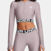 Under Armour Women's T-shirt HeatGear Rib 1/4 Zip LS - Women