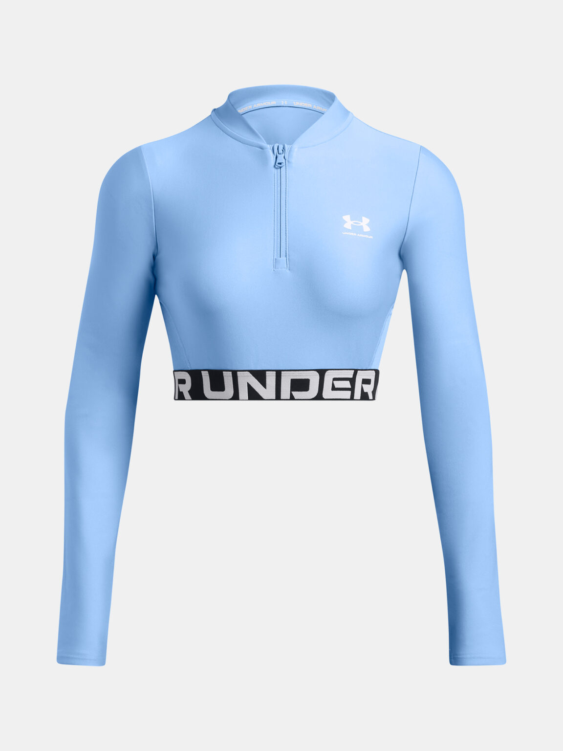 Under Armour Women's T-shirt HeatGear Rib 1/4 Zip LS - Women
