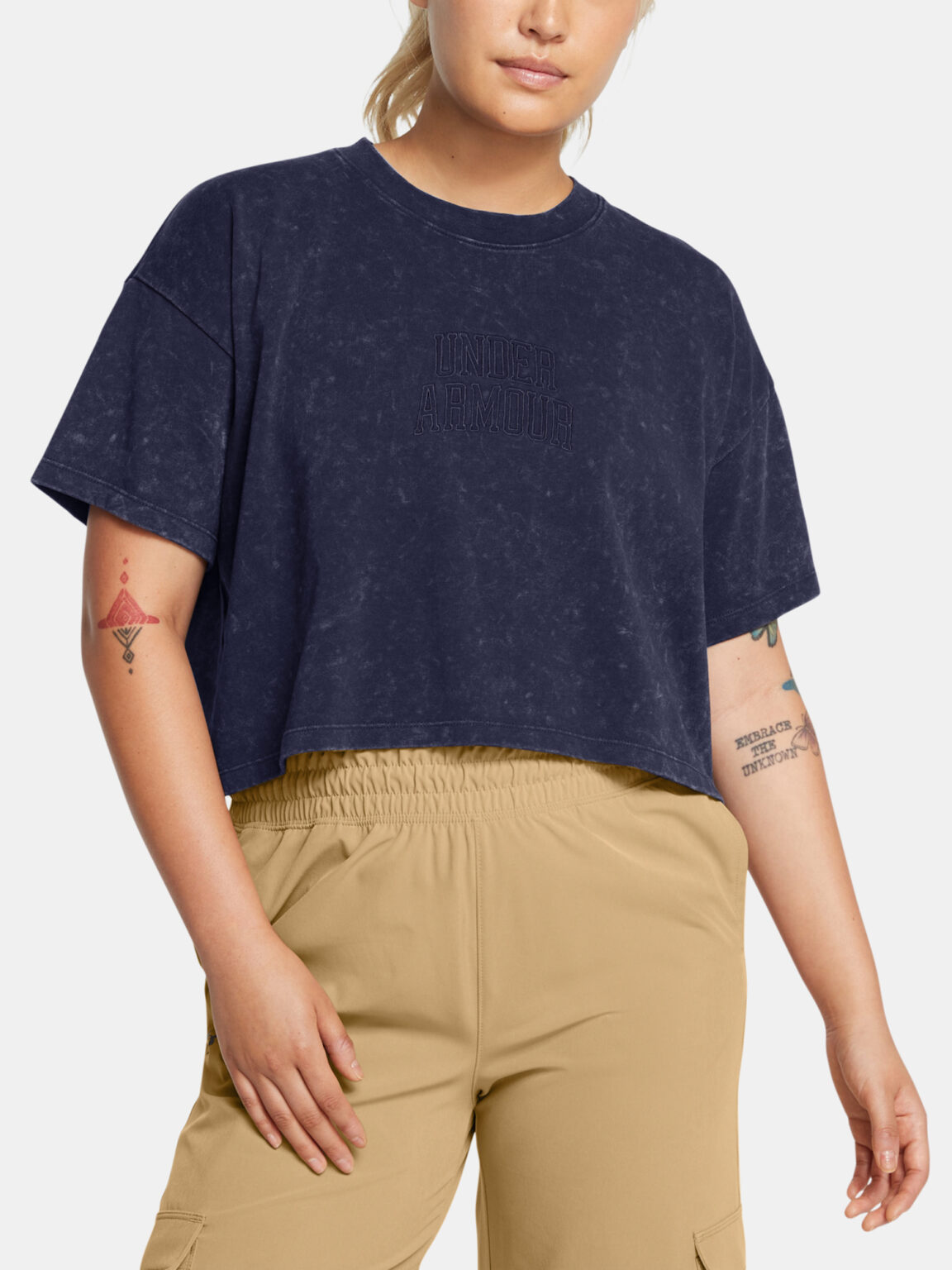 Under Armour Women's T-shirt UA W VARSITY CROP HW SS - Ladies