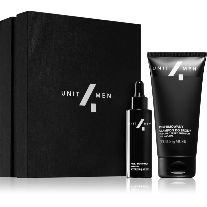 Unit4Men Barber Set Citrus & Musk ajándékszett szakállra
