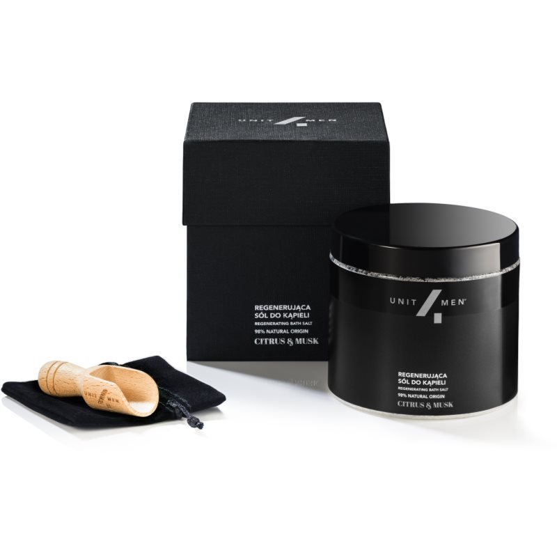 Unit4Men Bath Set Citrus & Musk fürdősó regeneráló hatással 700 g-Ár