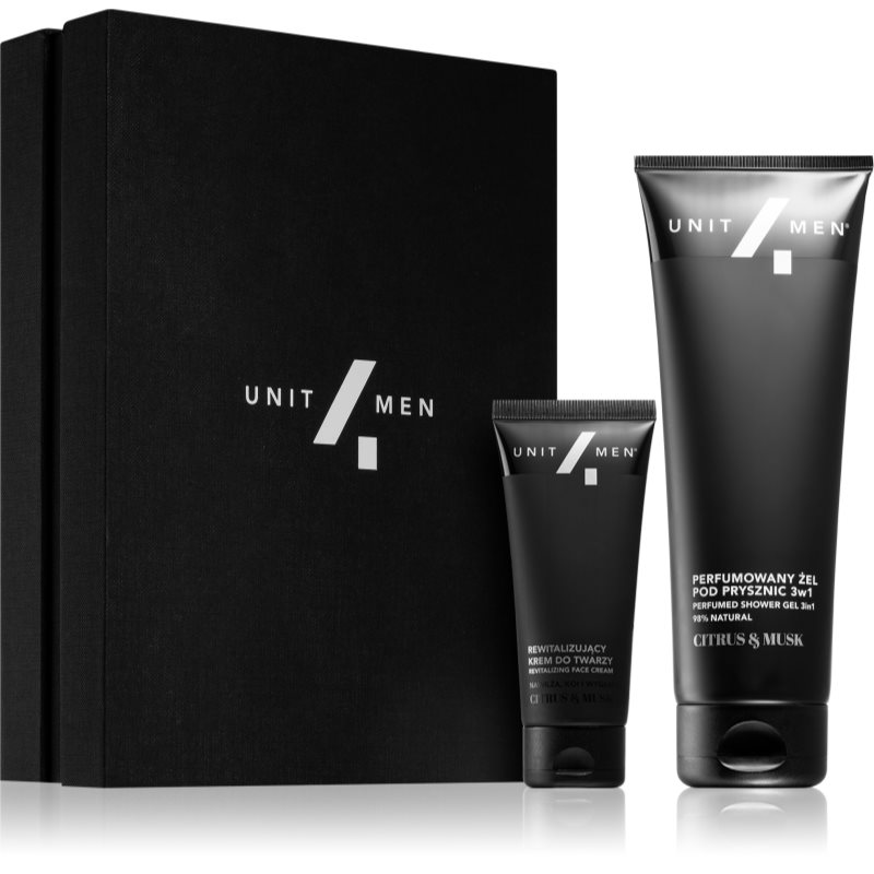Unit4Men Revitalizing set Citrus & Musk ajándékszett arcra
