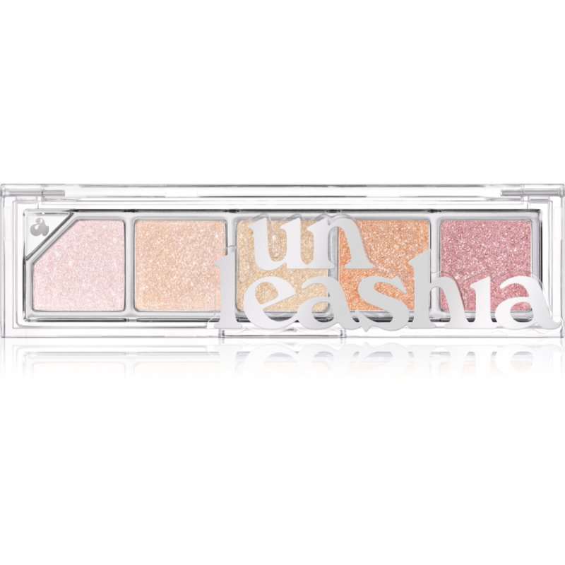 Unleashia Mood Shower Face Palette szemhéjfesték és élénkítő paletta gyöngyházfényű árnyalat NO.100 Ballerina 1 db-ár