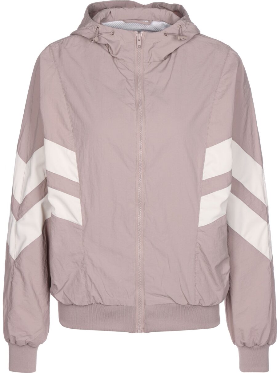Urban Classics Átmeneti dzseki 'Crinkle Batwing'  rózsaszín / fehér-hu