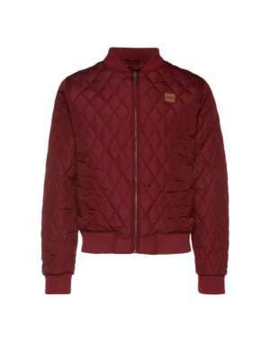 Urban Classics Átmeneti dzseki 'Diamond Quilt'  burgundi vörös
