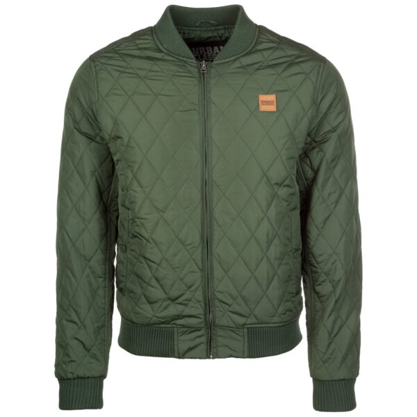 Urban Classics Átmeneti dzseki 'Diamond Quilt'  olíva
